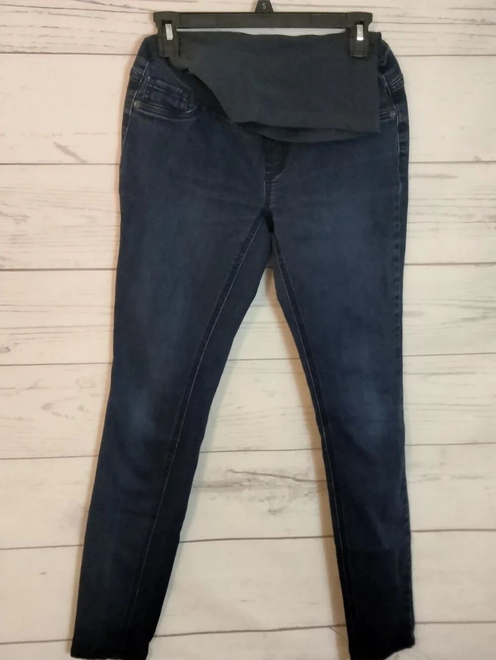 Maternity Dark Wash Skinny Jeans - Navy Blue